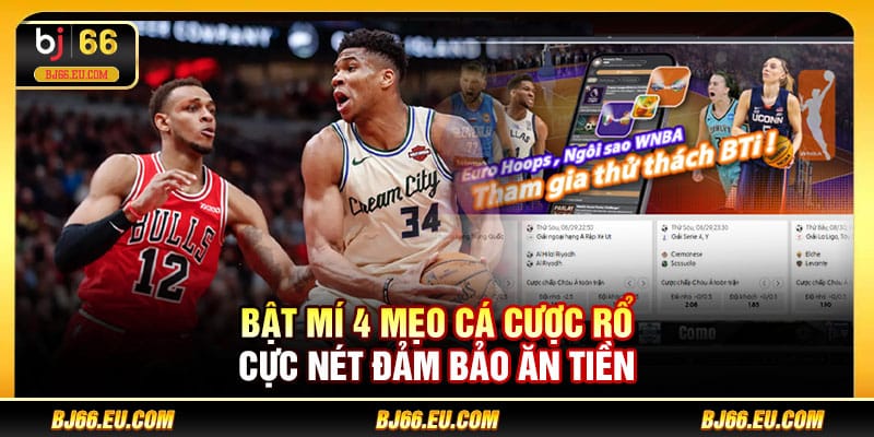 Bật mí 4 mẹo cá cược rổ cực nét đảm bảo ăn tiền