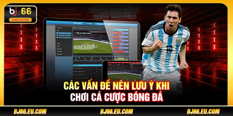 Các vấn đề nên lưu ý khi chơi cá cược bóng đá